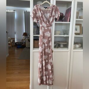 Lulus floral wrap dress